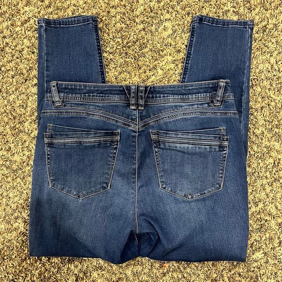 Democracy Ab Solution Mid Rise Freedom Ankle Skimmer Skinny Jeans size 12 - Picture 4 of 6